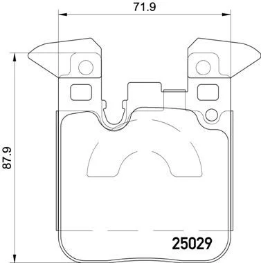 Sada brzdových platničiek, kotúčová brzda BREMBO P 06 087X