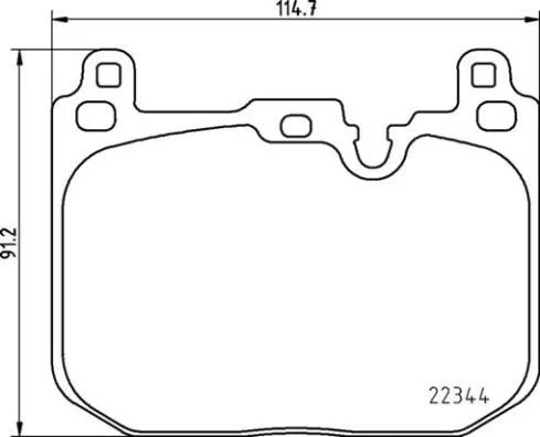 Sada brzdových platničiek, kotúčová brzda BREMBO P 06 097