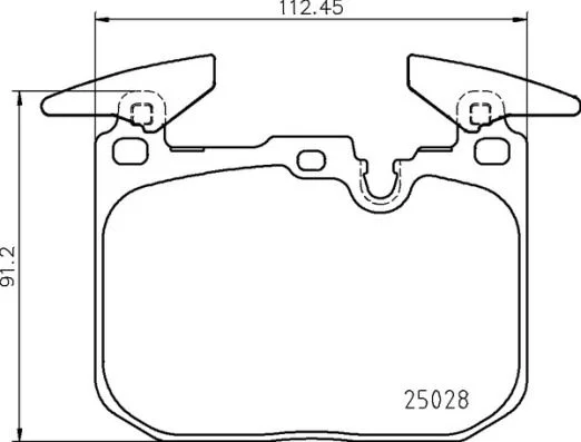 Brake Pad Set, disc brake BREMBO P 06 098