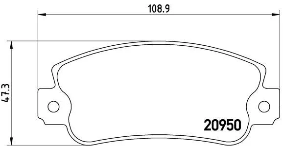 Sada brzdových platničiek, kotúčová brzda BREMBO P 23 021