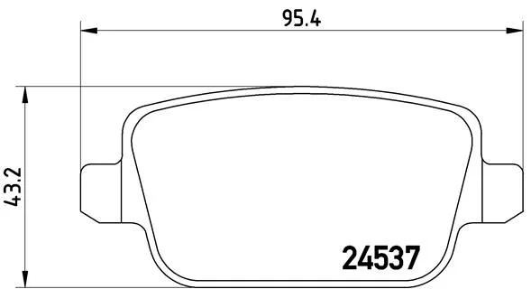 Sada brzdových platničiek, kotúčová brzda BREMBO P 24 075X