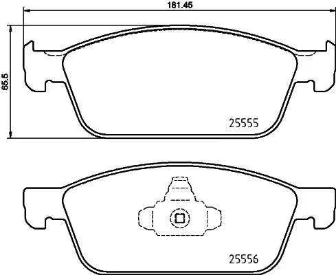 Sada brzdových platničiek, kotúčová brzda BREMBO P 24 199