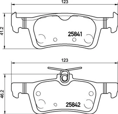 Brake Pad Set, disc brake BREMBO P 24 204
