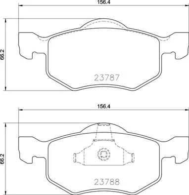 Sada brzdových platničiek, kotúčová brzda BREMBO P 24 219