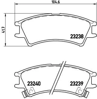 Brake Pad Set, disc brake BREMBO P 30 011