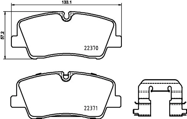 Sada brzdových platničiek, kotúčová brzda BREMBO P 30 085