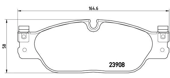 Sada brzdových platničiek, kotúčová brzda BREMBO P 36 021