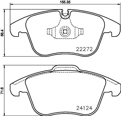 Sada brzdových platničiek, kotúčová brzda BREMBO P 36 030