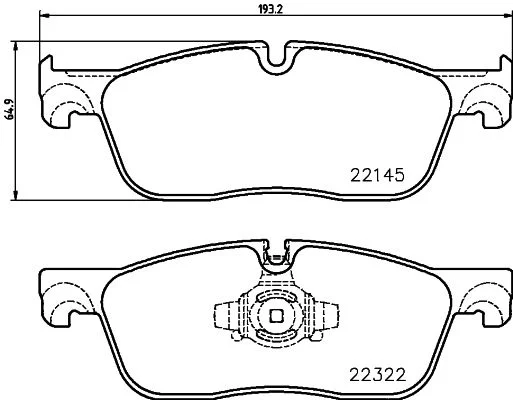Sada brzdových platničiek, kotúčová brzda BREMBO P 36 035