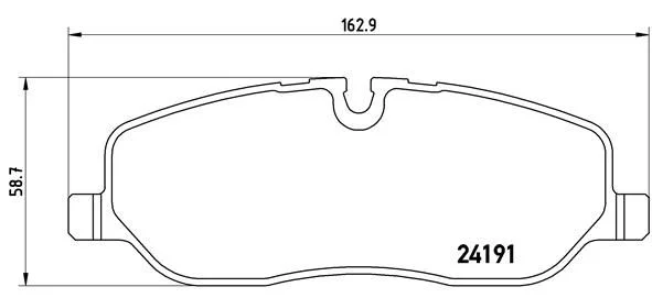 Sada brzdových platničiek, kotúčová brzda BREMBO P 44 014