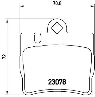 Sada brzdových platničiek, kotúčová brzda BREMBO P 50 042