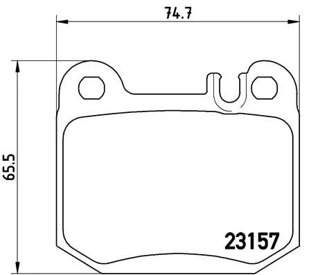 Sada brzdových platničiek, kotúčová brzda BREMBO P 50 043