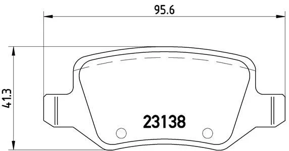 Sada brzdových platničiek, kotúčová brzda BREMBO P 50 058