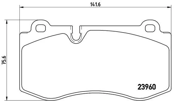 Sada brzdových platničiek, kotúčová brzda BREMBO P 50 074X