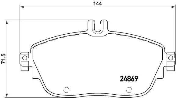 Sada brzdových platničiek, kotúčová brzda BREMBO P 50 093