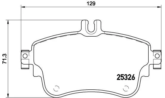Sada brzdových platničiek, kotúčová brzda BREMBO P 50 094X