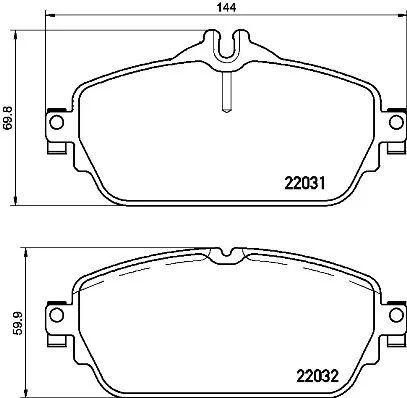 Sada brzdových platničiek, kotúčová brzda BREMBO P 50 118