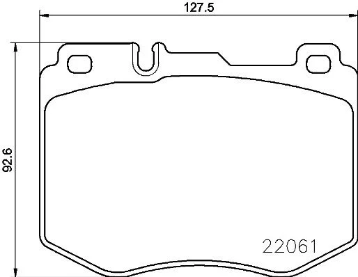 Brake Pad Set, disc brake BREMBO P 50 120