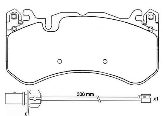 Sada brzdových platničiek, kotúčová brzda BREMBO P 50 127
