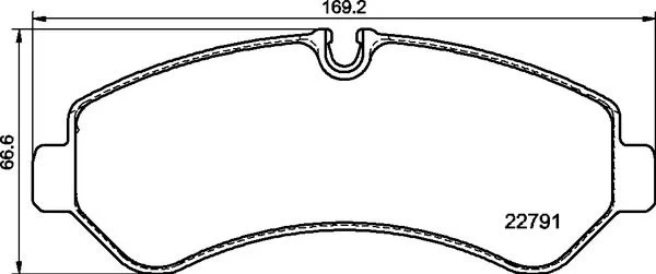 Brake Pad Set, disc brake BREMBO P 50 150