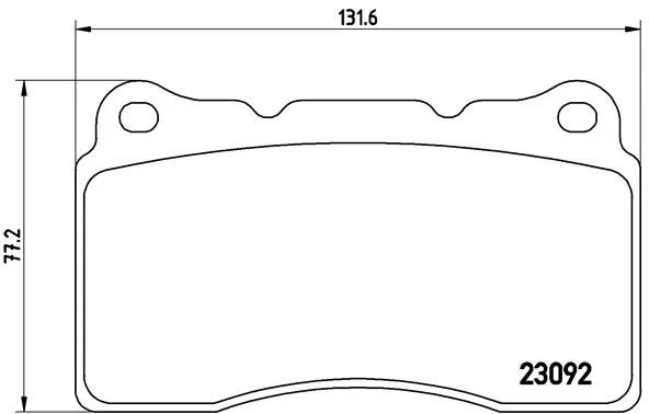 Brake Pad Set, disc brake BREMBO P 54 040