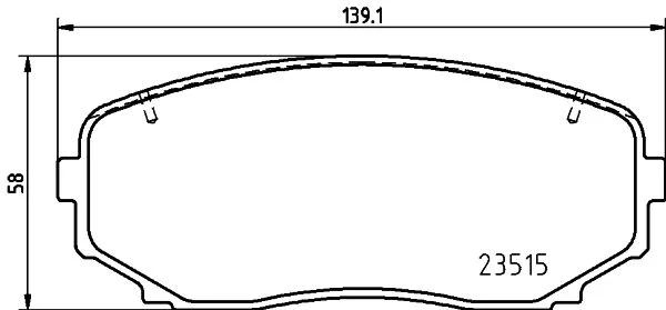 Sada brzdových platničiek, kotúčová brzda BREMBO P 54 060