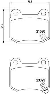 Sada brzdových platničiek, kotúčová brzda BREMBO P 56 048