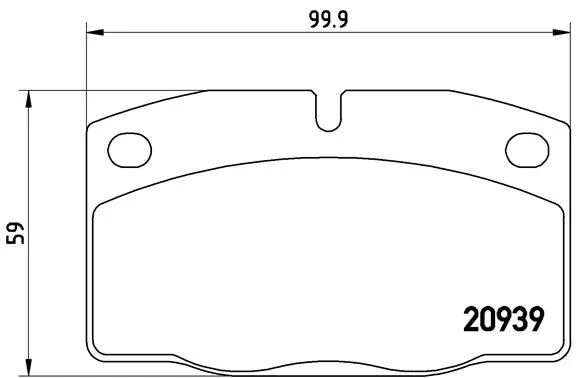 Sada brzdových platničiek, kotúčová brzda BREMBO P 59 005