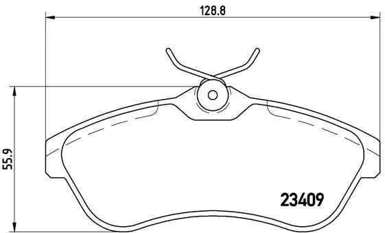 Sada brzdových platničiek, kotúčová brzda BREMBO P 61 075X
