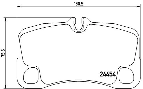 Brake Pad Set, disc brake BREMBO P 65 013