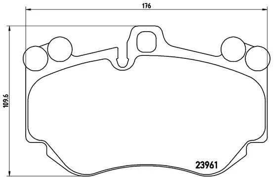 Sada brzdových platničiek, kotúčová brzda BREMBO P 65 016