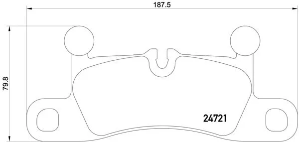 Sada brzdových platničiek, kotúčová brzda BREMBO P 65 027
