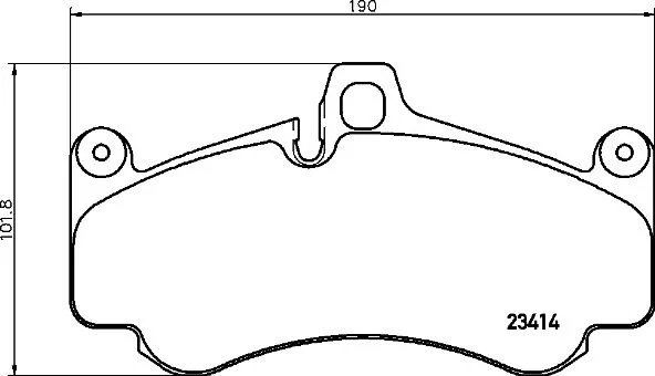 Sada brzdových platničiek, kotúčová parkovacia brzda BREMBO P 65 032