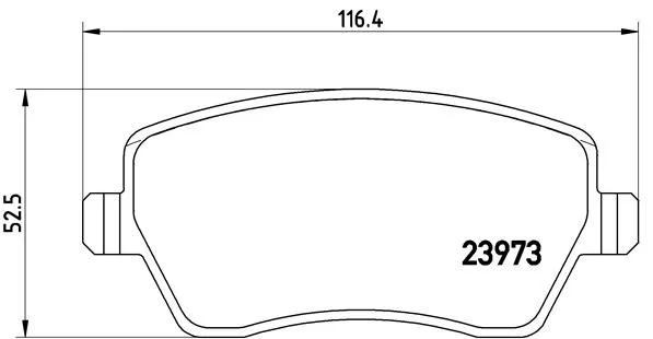 Sada brzdových platničiek, kotúčová brzda BREMBO P 68 033X