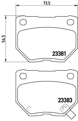 Brake Pad Set, disc brake BREMBO P 78 016