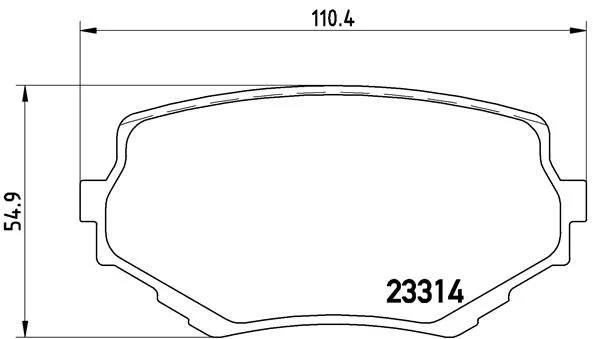 Sada brzdových platničiek, kotúčová brzda BREMBO P 79 009