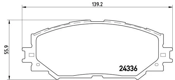 Sada brzdových platničiek, kotúčová brzda BREMBO P 83 082