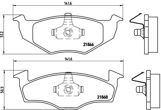 Brake Pad Set, disc brake BREMBO P 85 030