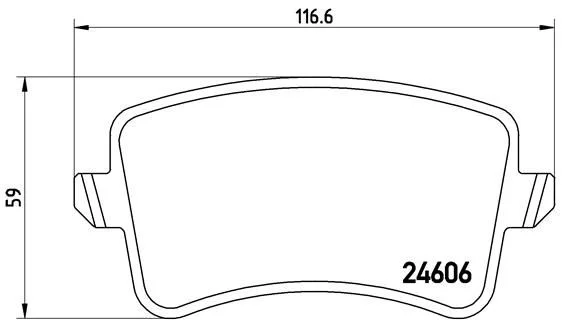 Sada brzdových platničiek, kotúčová brzda BREMBO P 85 100
