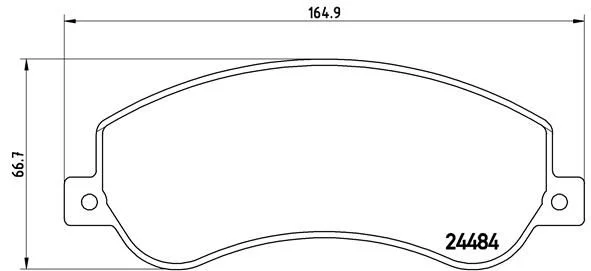 Sada brzdových platničiek, kotúčová brzda BREMBO P 85 115