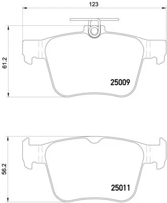 Sada brzdových platničiek, kotúčová brzda BREMBO P 85 124X