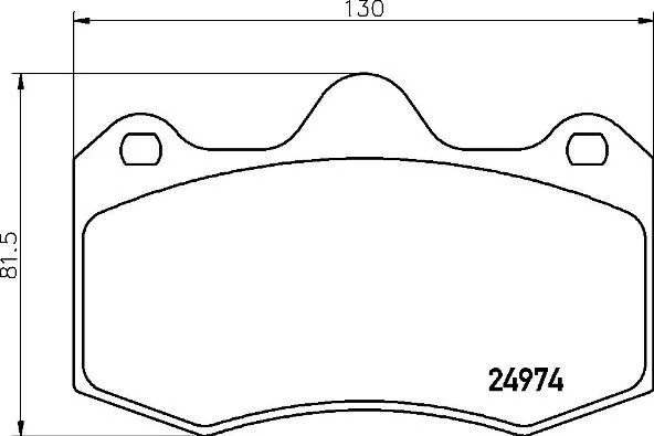 Sada brzdových platničiek, kotúčová brzda BREMBO P 85 134