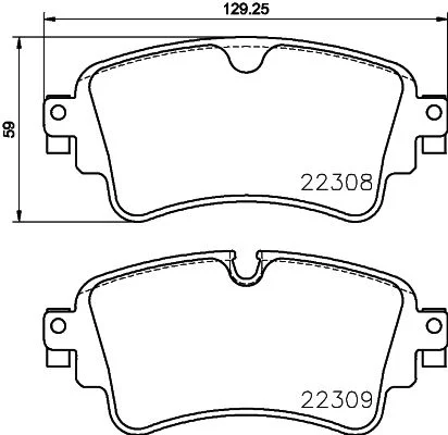Sada brzdových platničiek, kotúčová brzda BREMBO P 85 154
