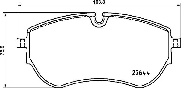 Sada brzdových platničiek, kotúčová brzda BREMBO P 85 173