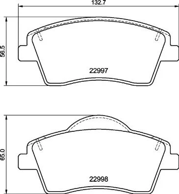 Brake Pad Set, disc brake BREMBO P 86 033