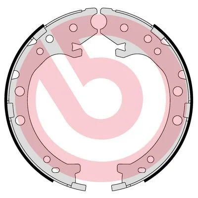 Brake Shoe Set, parking brake BREMBO S 28 519
