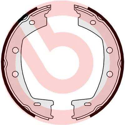 Brake Shoe Set, parking brake BREMBO S 44 508
