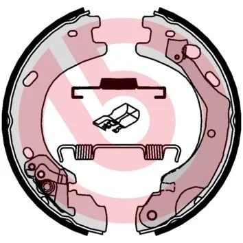 Brake Shoe Set, parking brake BREMBO S44510