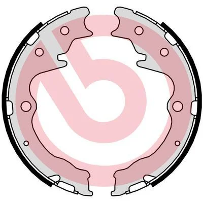 Brake Shoe Set, parking brake BREMBO S 49 526
