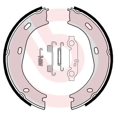 Brake Shoe Set, parking brake BREMBO S 50 501